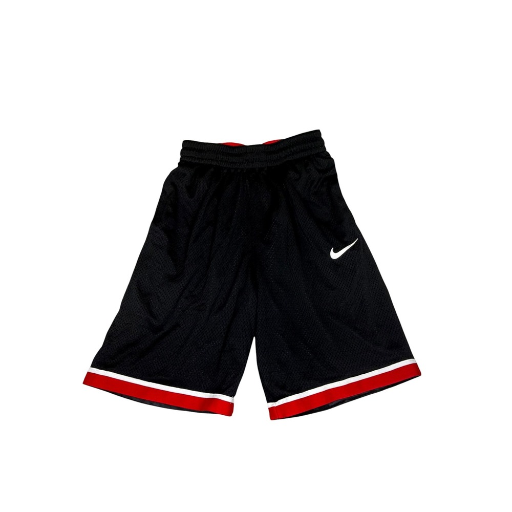 Nike Dri-Fit Mens Classic Mesh Basketball Gym Shorts Black Red AQ5600-010 Small